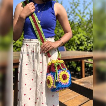 Sunflower Crochet Bag