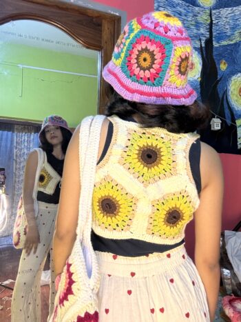 crochet beach top(xs)