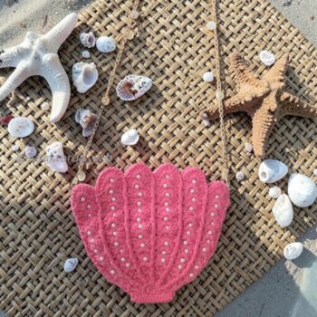 scallop shell bag crochet