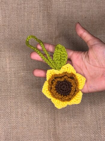 Sunflower keychain