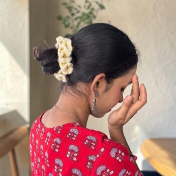flower scrunchie